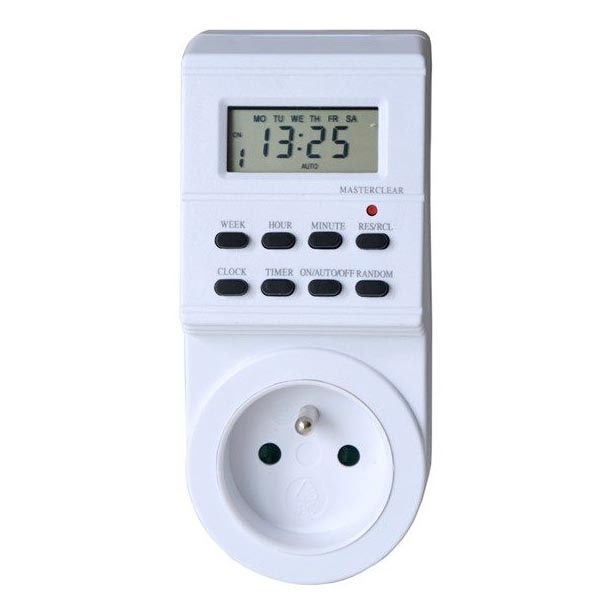 Digitalt ugeskiftur 16A/230V 200 mAh