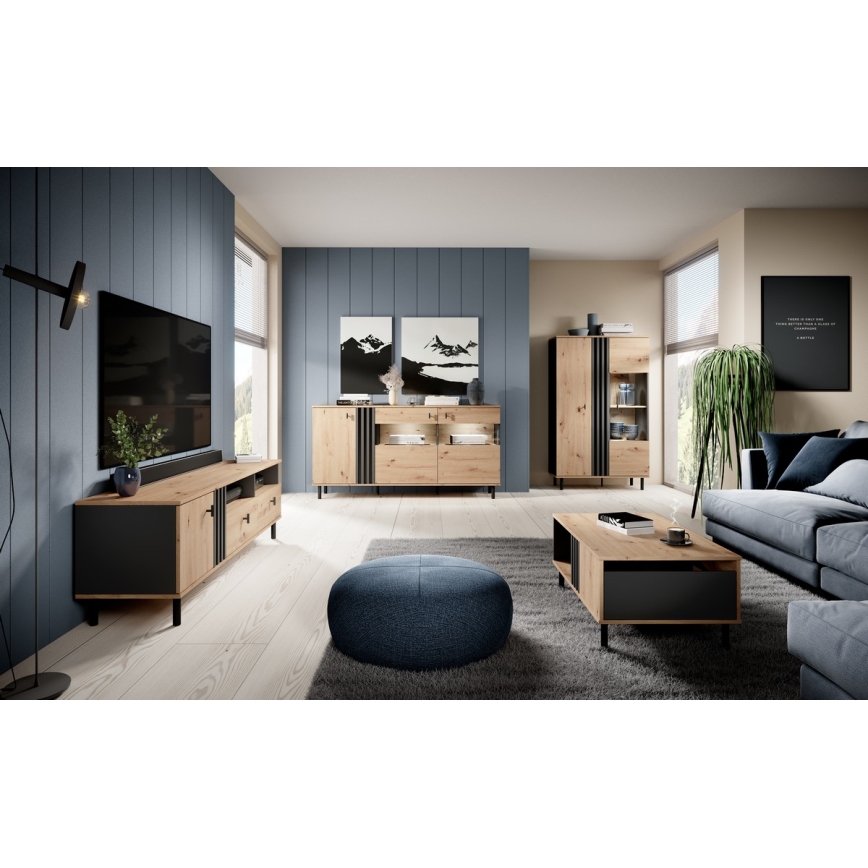 Displayskab BADIA eg/antracit