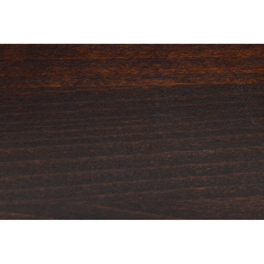 Dobbelt seng i massivtræ med opbevaringsplads ANGELA 180x200 cm mørk valnød