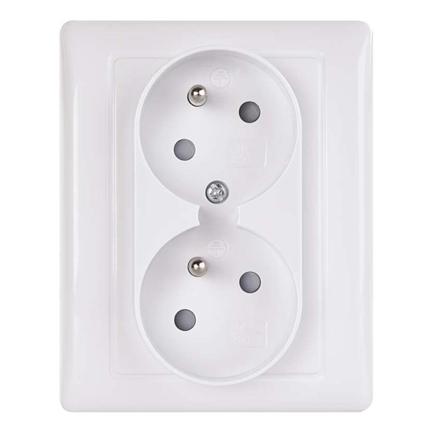 Dobbelt socket FRENCH 250V/16A