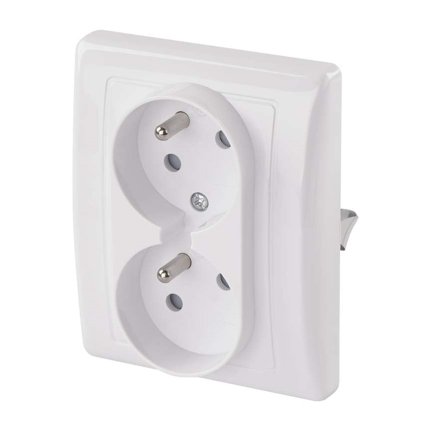 Dobbelt socket FRENCH 250V/16A