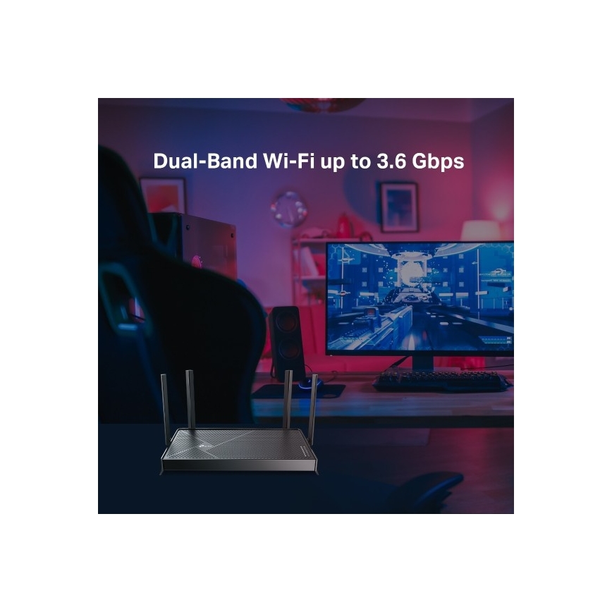 Dobbeltbånd Wi‑Fi 7-router