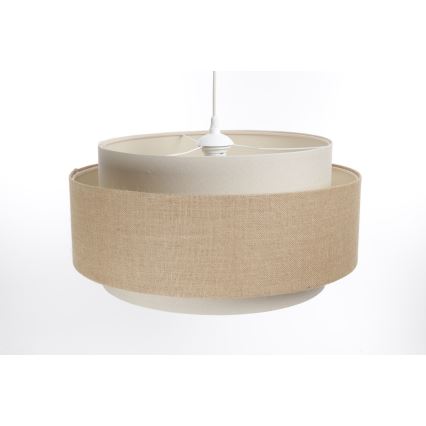 Loftlampe på ledning DOBLO 1xE27/60W/230V beige/kremet