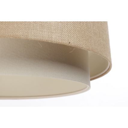 Loftlampe på ledning DOBLO 1xE27/60W/230V beige/kremet
