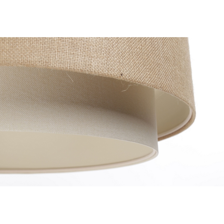 Loftlampe på ledning DOBLO 1xE27/60W/230V beige/kremet