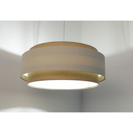 Loftlampe på kabel DOBLO 1xE27/60W/230V creme/beige