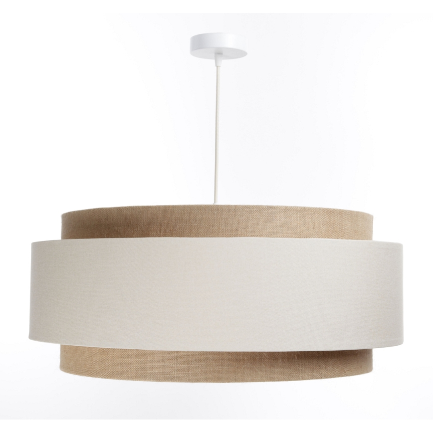 Loftlampe på kabel DOBLO 1xE27/60W/230V creme/beige