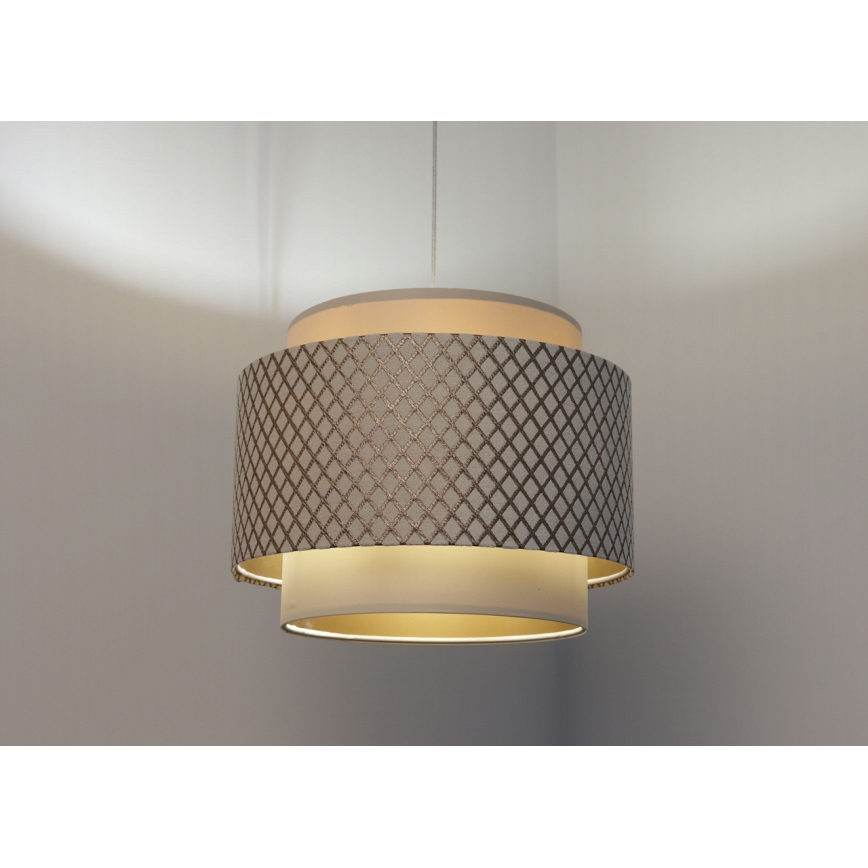 Loftlampe på kabel DOBLO 1xE27/60W/230V hvid/kobber