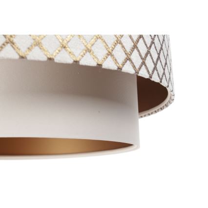 Loftlampe på kabel DOBLO 1xE27/60W/230V hvid/kobber