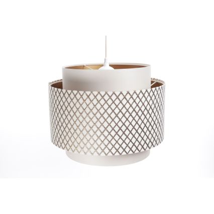 Loftlampe på kabel DOBLO 1xE27/60W/230V hvid/kobber