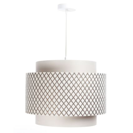 Loftlampe på kabel DOBLO 1xE27/60W/230V hvid/kobber