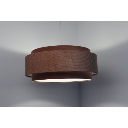 Loftlampe på kabel DOBLO 1xE27/60W/230V Ø 60 cm lyserød/hvid