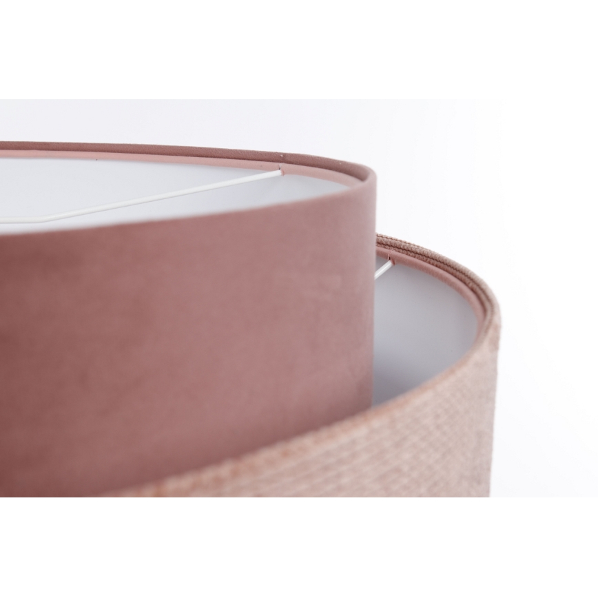 Loftlampe på kabel DOBLO 1xE27/60W/230V Ø 60 cm lyserød/hvid