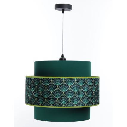 Loftlampe på ledning DOBLO 1xE27/60W/230V grøn