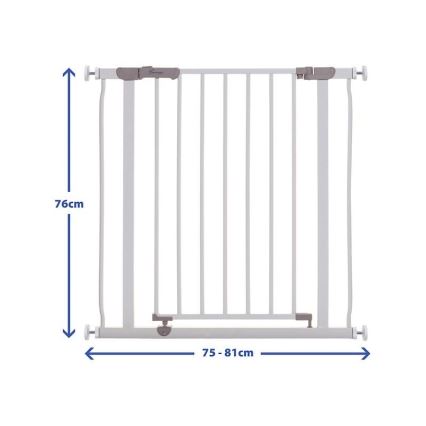 Dreambaby - Sikkerhedsgitter til børn AVA 75-81 cm hvid