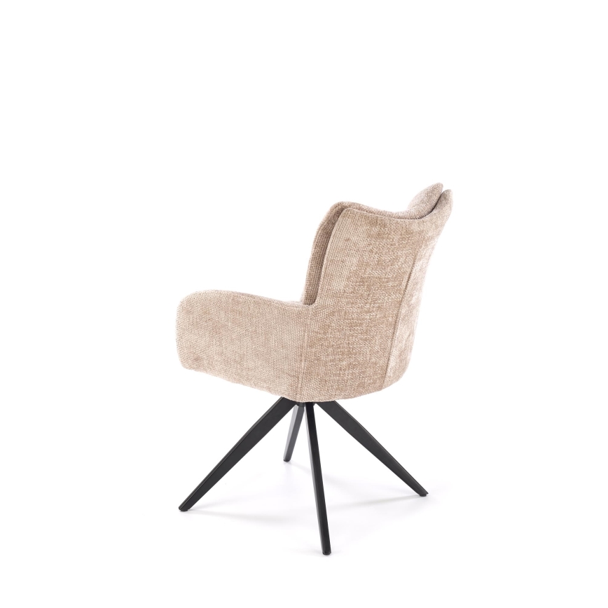 Drejbar spisestol NUVO 1 stk. beige/sort