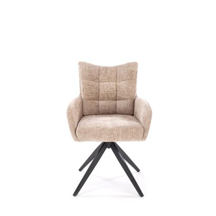 Drejbar spisestol NUVO 1 stk. beige/sort