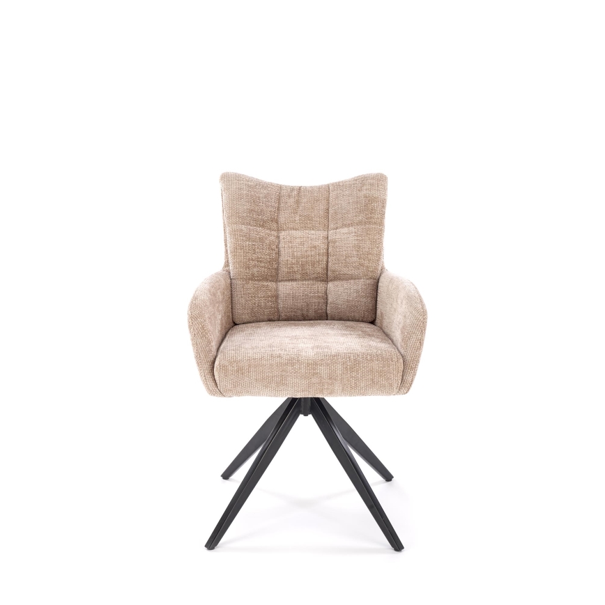 Drejbar spisestol NUVO 1 stk. beige/sort