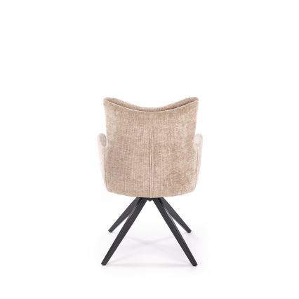 Drejbar spisestol NUVO 1 stk. beige/sort
