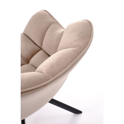 Drejelig spisestol LUNE 1 stk. beige