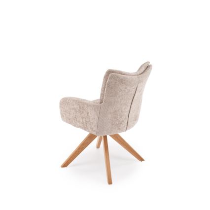 Drejelig spisestol NUVO 1 stk. beige/brun