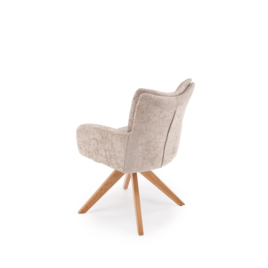 Drejelig spisestol NUVO 1 stk. beige/brun
