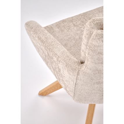 Drejelig spisestol NUVO 1 stk. beige/brun