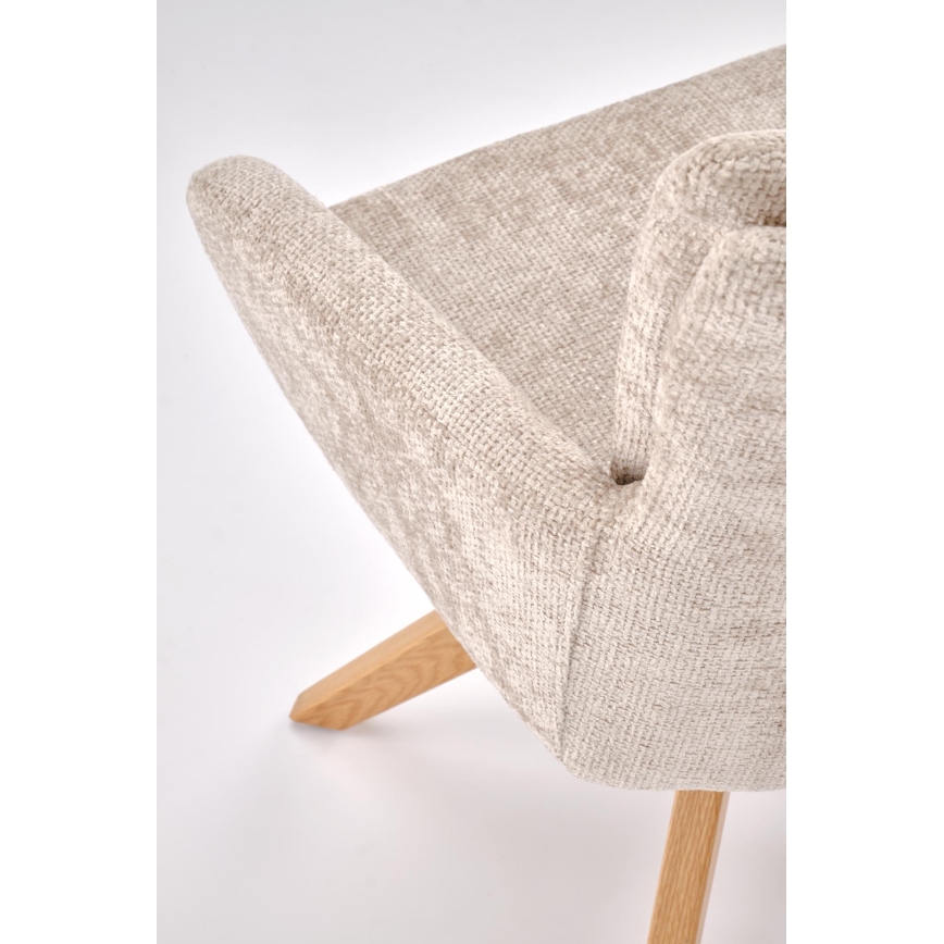 Drejelig spisestol NUVO 1 stk. beige/brun