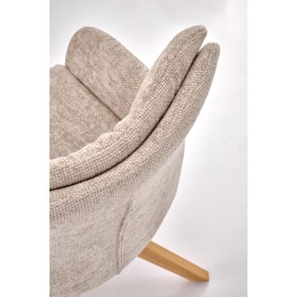 Drejelig spisestol NUVO 1 stk. beige/brun