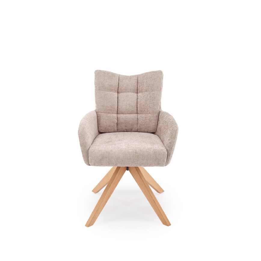 Drejelig spisestol NUVO 1 stk. beige/brun
