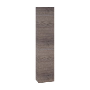 Dřevojas - Væghængt badeværelsesskab ZYLO 35x155 cm mørk eg