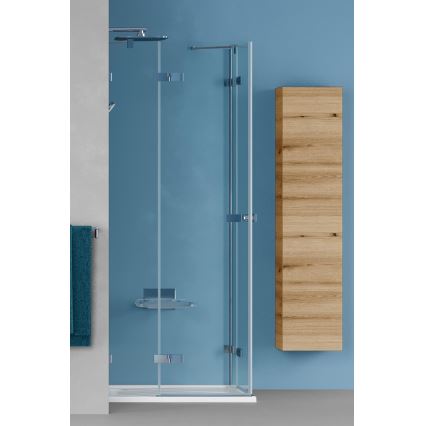 Dřevojas - ZYLO væghængt badeværelsesskab 35x155 cm i eg