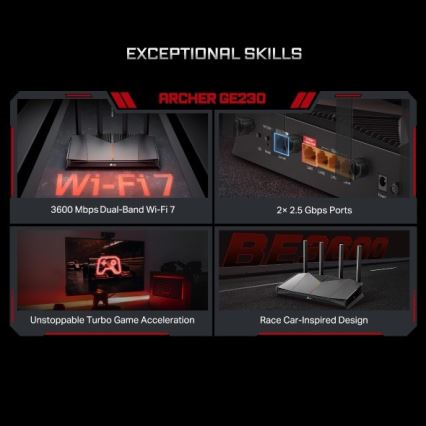 Dualband Wi‑Fi 7 gaming-router