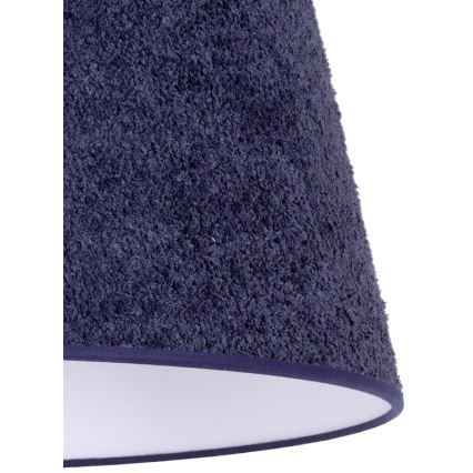 Duolla - Bordlampe BOUCLE 1xE27/15W/230V diameter 28 cm blå/træ