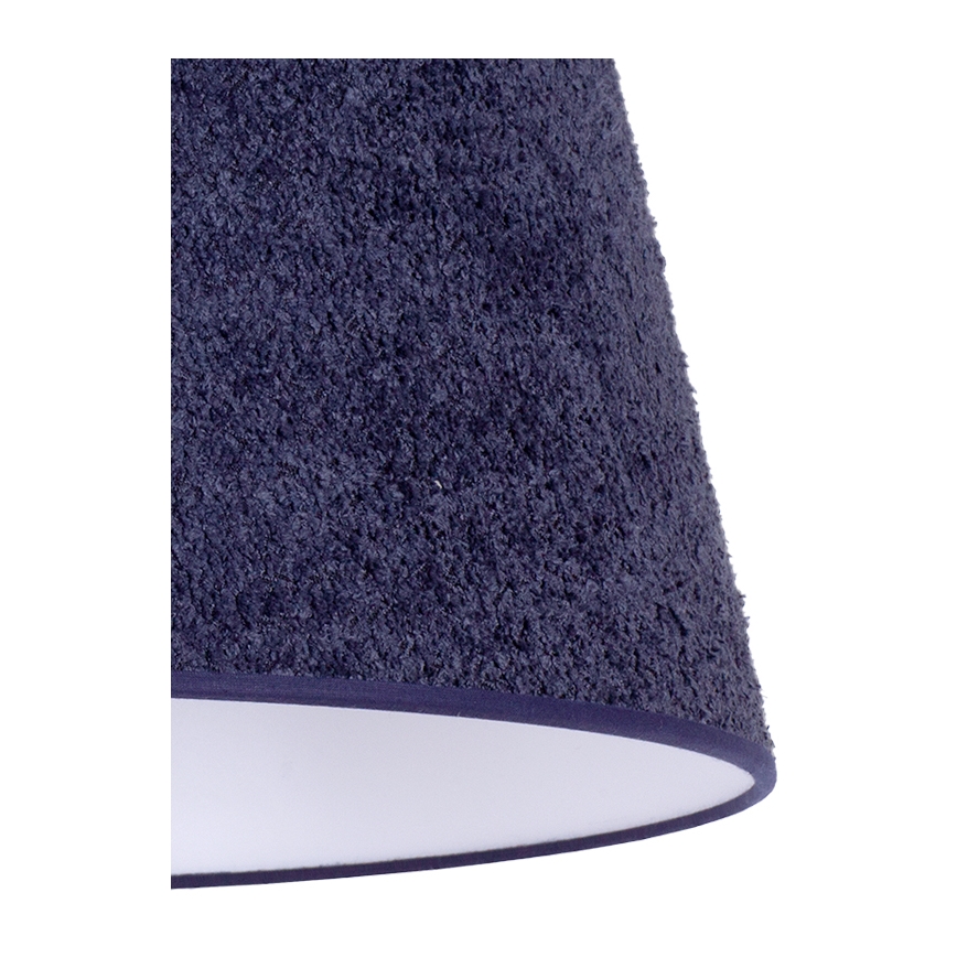 Duolla - Bordlampe BOUCLE 1xE27/15W/230V diameter 28 cm blå/træ