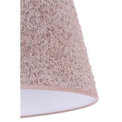 Duolla - Bordlampe BOUCLE 1xE27/15W/230V diameter 28 cm brun/træ