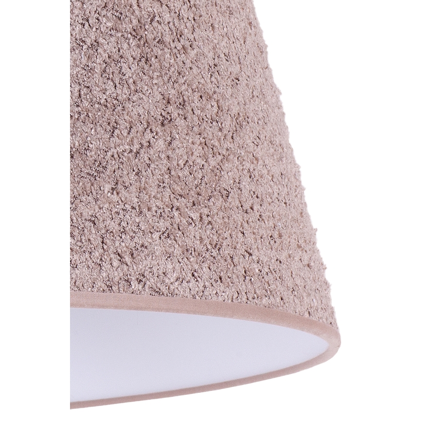 Duolla - Bordlampe BOUCLE 1xE27/15W/230V diameter 28 cm brun/træ