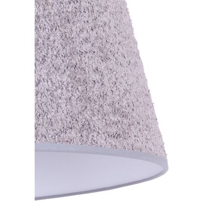 Duolla - Bordlampe BOUCLE 1xE27/15W/230V diameter 28 cm grå/træ