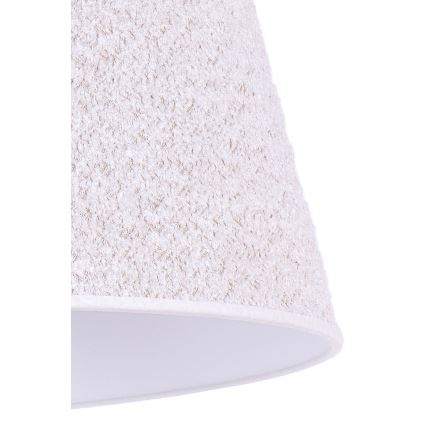 Duolla - Bordlampe BOUCLE 1xE27/15W/230V diameter 28 cm hvid/træ