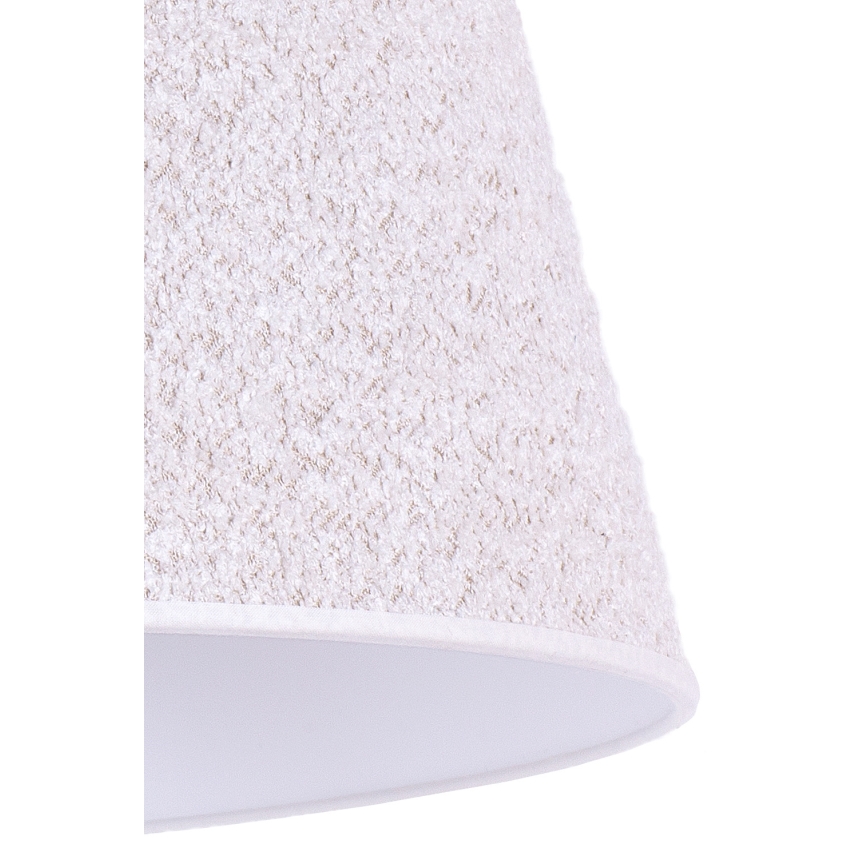 Duolla - Bordlampe BOUCLE 1xE27/15W/230V diameter 28 cm hvid/træ