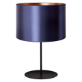 Duolla - Bordlampe CANNES 1xE14/15W/230V 20 cm blå/kobberfarvet/sort