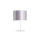 Duolla - Bordlampe CANNES 1xE14/15W/230V 20 cm sølvfarvet/hvid