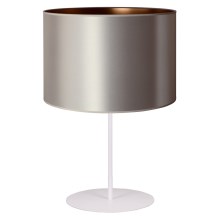 Duolla - Bordlampe CANNES 1xE14/15W/230V 20 cm sølvfarvet/kobberfarvet/hvid