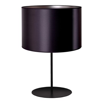 Duolla - Bordlampe CANNES 1xE14/15W/230V diameter 20 cm sort/sølvfarvet