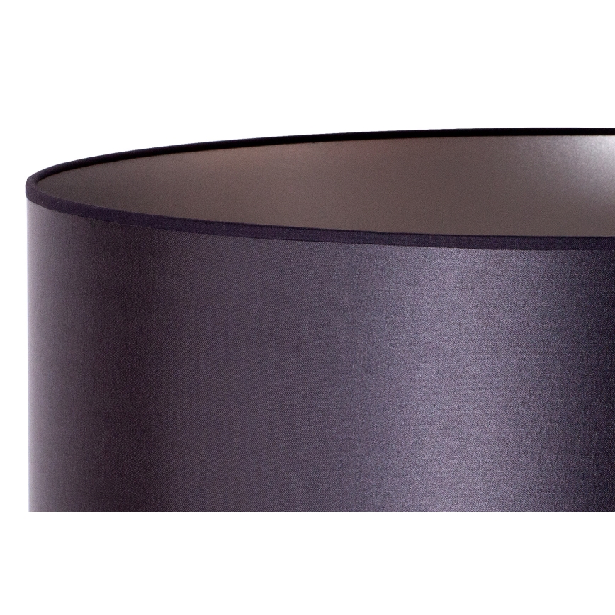 Duolla - Bordlampe CANNES 1xE14/15W/230V diameter 20 cm sort/sølvfarvet