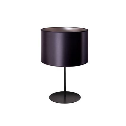 Duolla - Bordlampe CANNES 1xE14/15W/230V diameter 20 cm sort/sølvfarvet