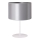 Duolla - Bordlampe CANNES 1xE14/15W/230V diameter 20 cm sølvfarvet/hvid