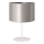 Duolla - Bordlampe CANNES 1xE14/15W/230V diameter 20 cm sølvfarvet/hvid