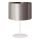 Duolla - Bordlampe CANNES 1xE14/15W/230V diameter 20 cm sølvfarvet/kobber/hvid