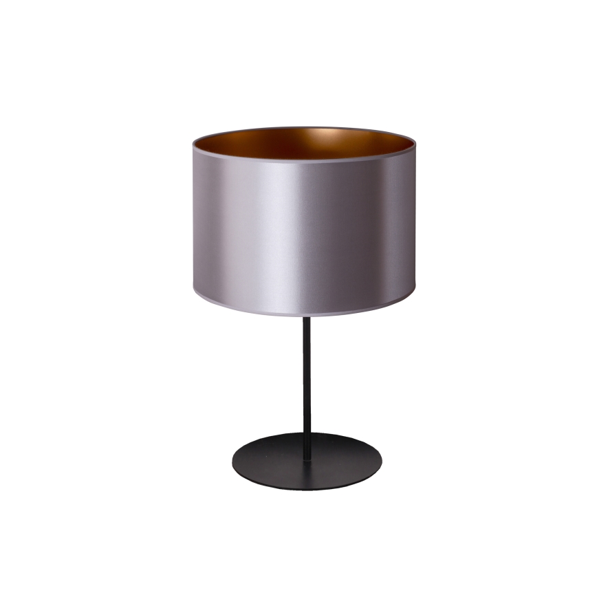 Duolla - Bordlampe CANNES 1xE14/15W/230V diameter 20 cm sølvfarvet/kobber/sort